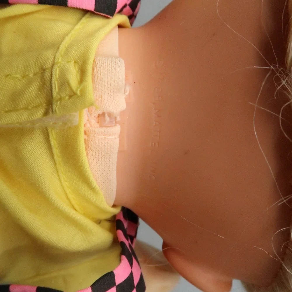 Vintage 1989 Mattel Magic‎ Nursery Blonde Hair Baby Doll Potty Training